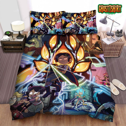 Amphibia Marcy Wu Memorable Moments Bed Sheets Spread Duvet Cover Bedding Set