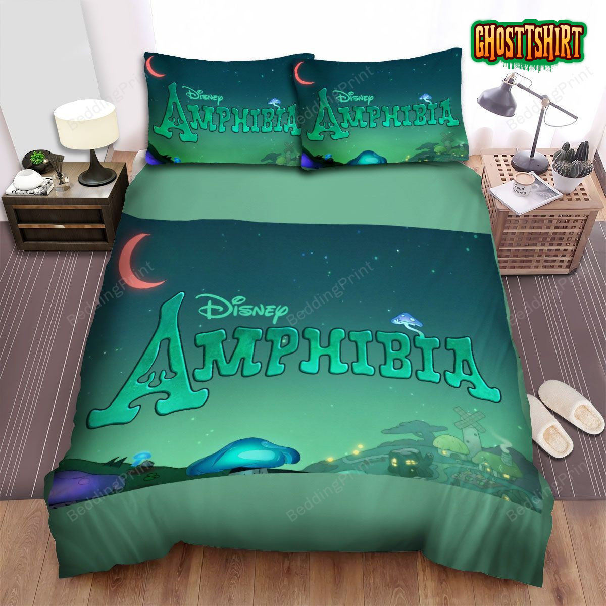 Amphibia Original Logo Bed Sheets Spread Duvet Cover Bedding Set