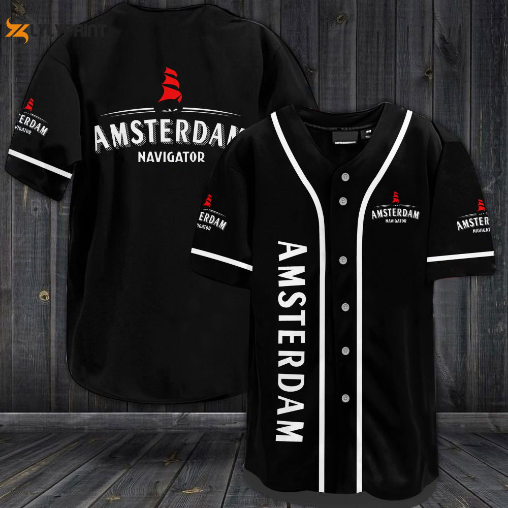 Amsterdam Beer All Over Print Unisex Baseball Jersey - lylyprint.com