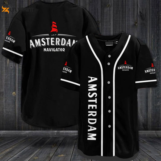 Amsterdam Beer All Over Print Unisex Baseball Jersey - lylyprint.com