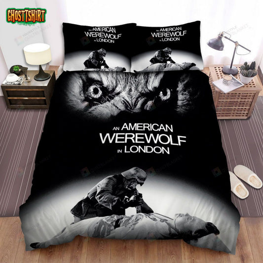 An American Werewolf In London Poster 3 Bed Sheets Spread Comforter Duvet Cover Bedding Set