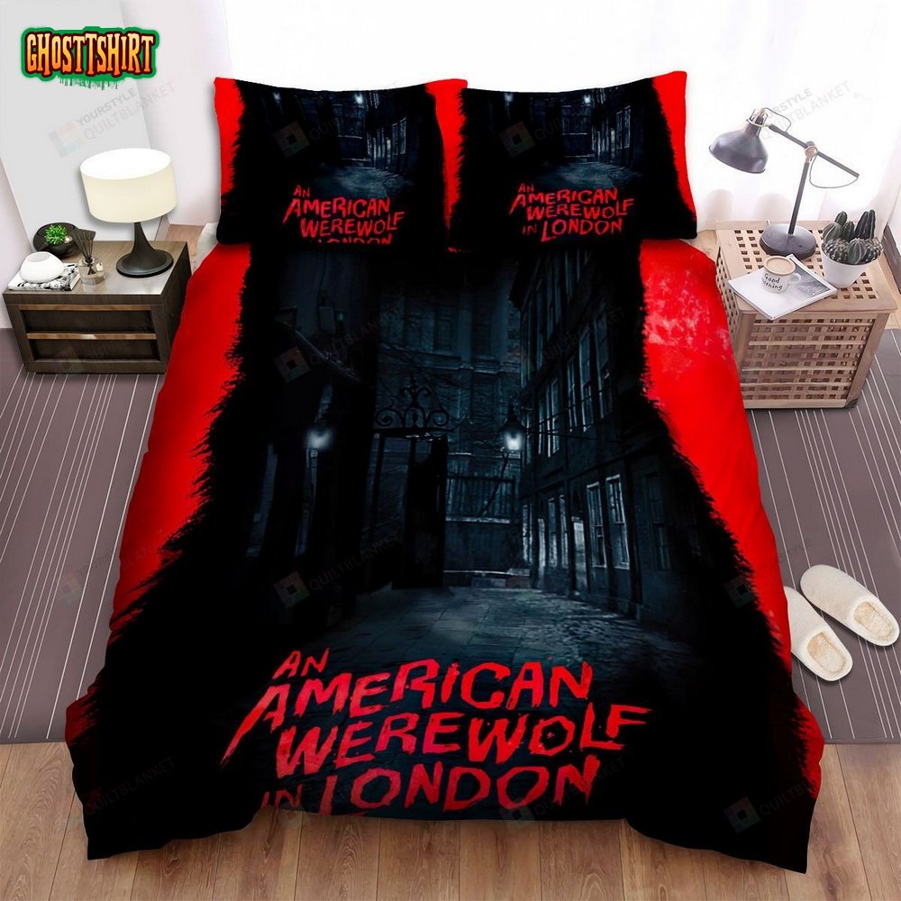 An American Werewolf In London Poster 4 Bed Sheets Spread Comforter Duvet Cover Bedding Set