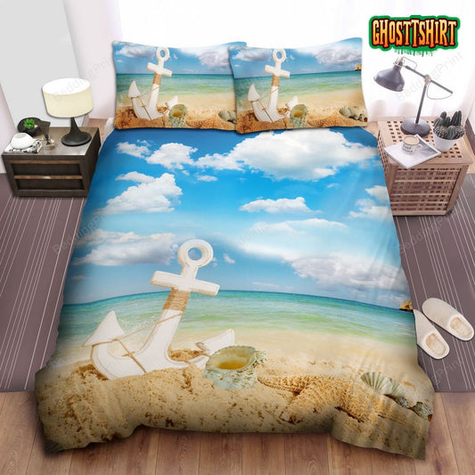 Anchor Starfish Beach Bedding Set
