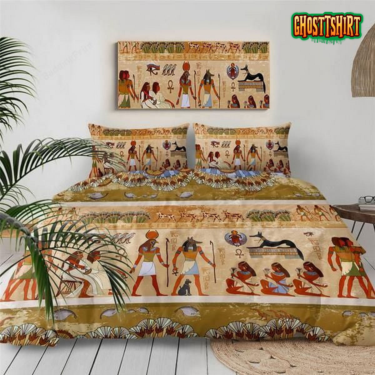 Ancient Egypt Civilization Bed Sheets Duvet Cover Bedding Set
