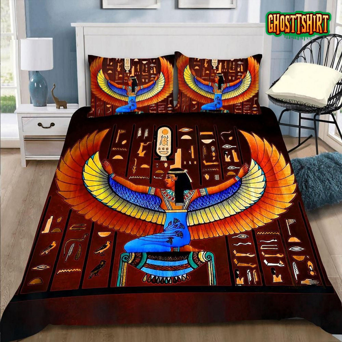 Ancient Egyptian Bed Sheets Duvet Cover Bedding Set