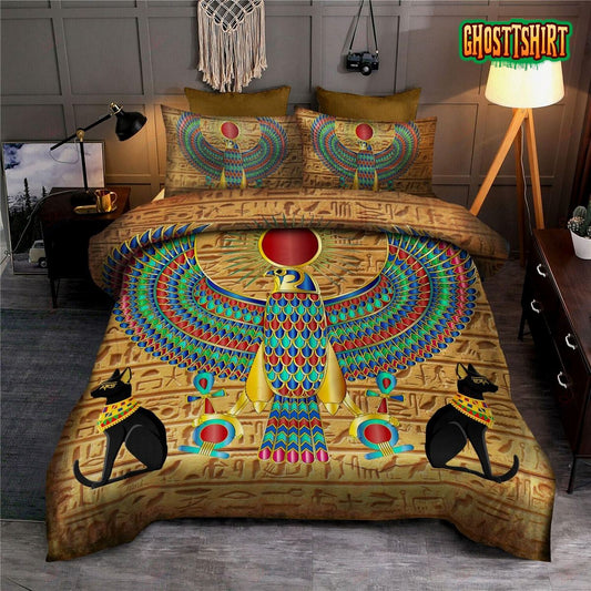 Ancient Egyptian God Bed Sheets Duvet Cover Bedding Set
