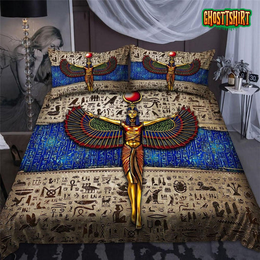 Ancient Egyptian ISIS Goddess Bed Sheets Duvet Cover Bedding Set