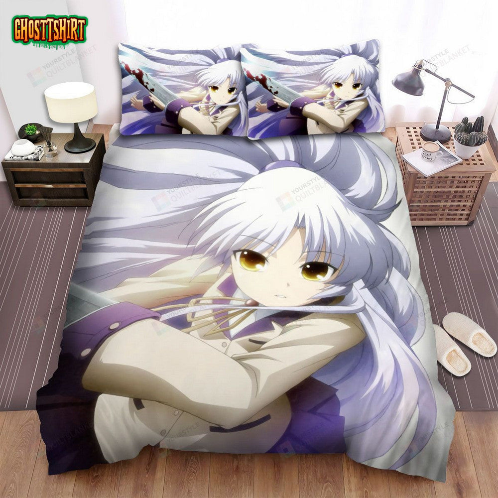 Angel Beats! Character Angel Bed Sheets Spread Comforter Duvet Cover Bedding Set