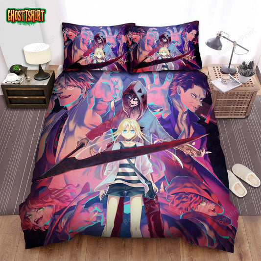 Angels Of Death Main Characters Key Art Bed Sheets Spread Duvet Cover Bedding Set