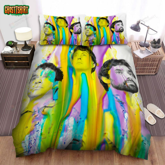 Animal Collective Band Member Painting Pose Bed Sheets Spread Comforter Duvet Cover Bedding Set