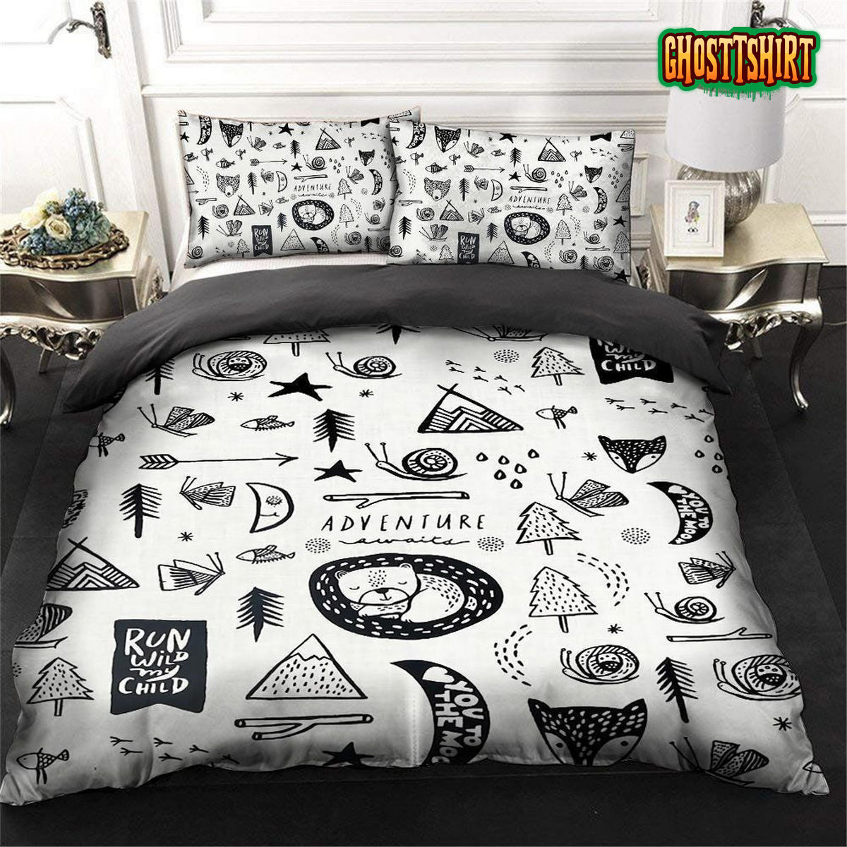 Animal Woodland Run Wild My Child Bed Sheets Duvet Cover Bedding Set