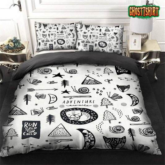 Animal Woodland Run Wild My Child Bed Sheets Duvet Cover Bedding Set