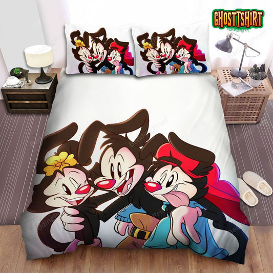 Animaniacs The Warner Siblings Illustration Bed Sheets Spread Duvet Cover Bedding Set
