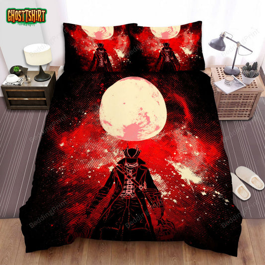 Anime Art Blood Hunter Bed Sheets Duvet Cover Bedding Set