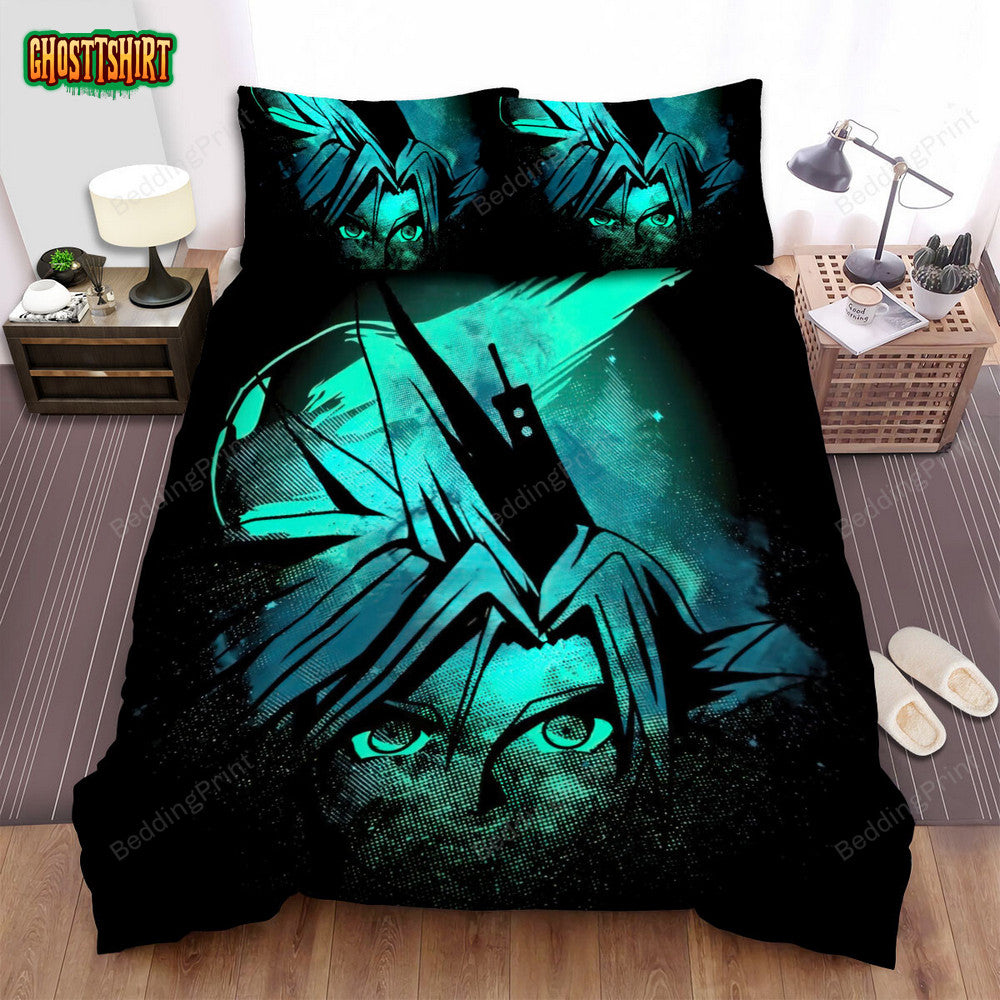 Anime Art Face Of Meteor Bed Sheets Duvet Cover Bedding Set