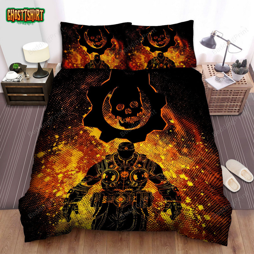 Anime Art Gear Bed Sheets Duvet Cover Bedding Set