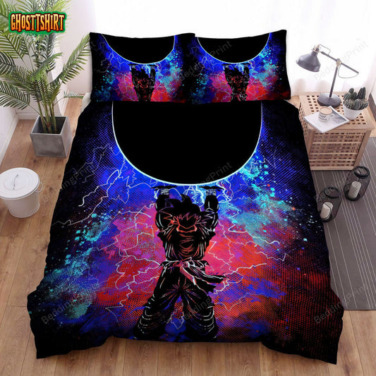 Anime Art Genkidama Bed Sheets Duvet Cover Bedding Set