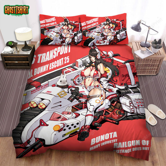 Anime Biker Girl On Xmas Special Bunny Escort 25 Bed Sheets Spread Duvet Cover Bedding Set