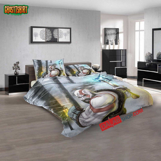 Anime God Of War V 3D Duvet Cover Bedroom Sets Bedding Set