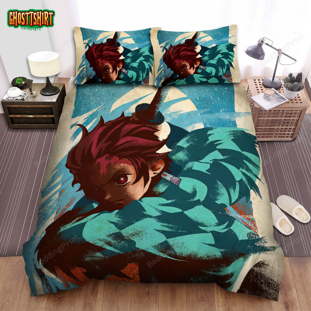 Anime Icons The Demon Slayer Bed Sheets Duvet Cover Bedding Set