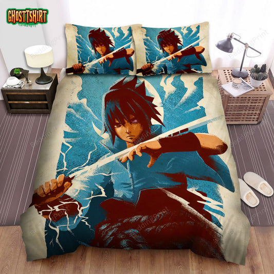 Anime Icons The Vengeful Shinobi Bed Sheets Duvet Cover Bedding Set