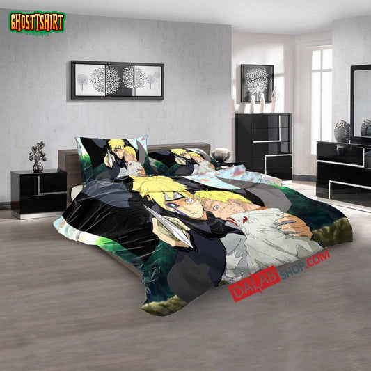 Anime Naruto Boruto N 3D Duvet Cover Bedroom Sets Bedding Set