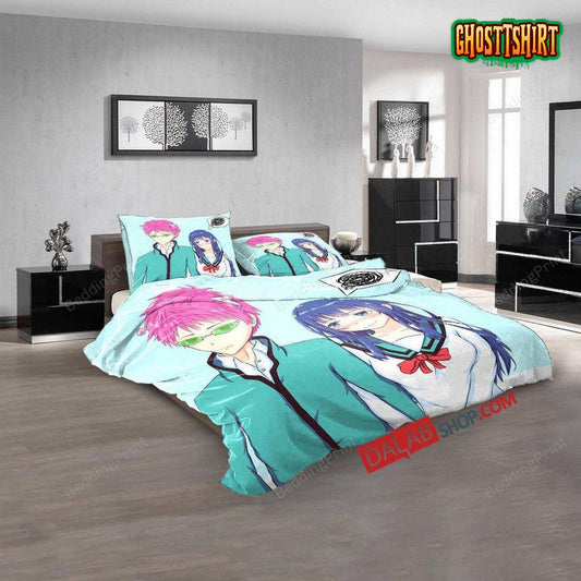 Anime Saiki Kusuo 3D Duvet Cover Bedding Set