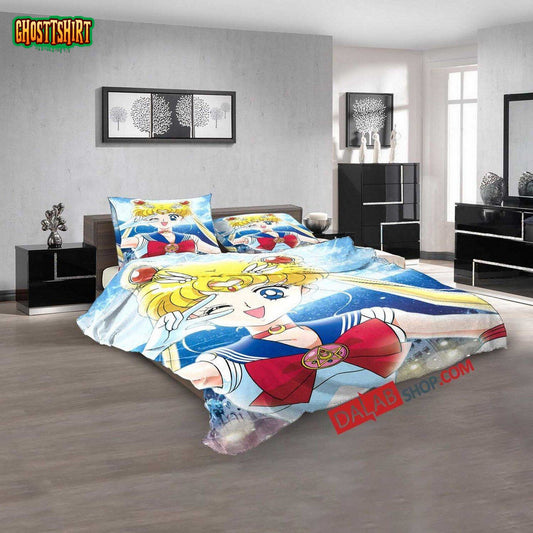 Anime Sailor Moon D 3D Duvet Cover Bedroom Sets Bedding Set