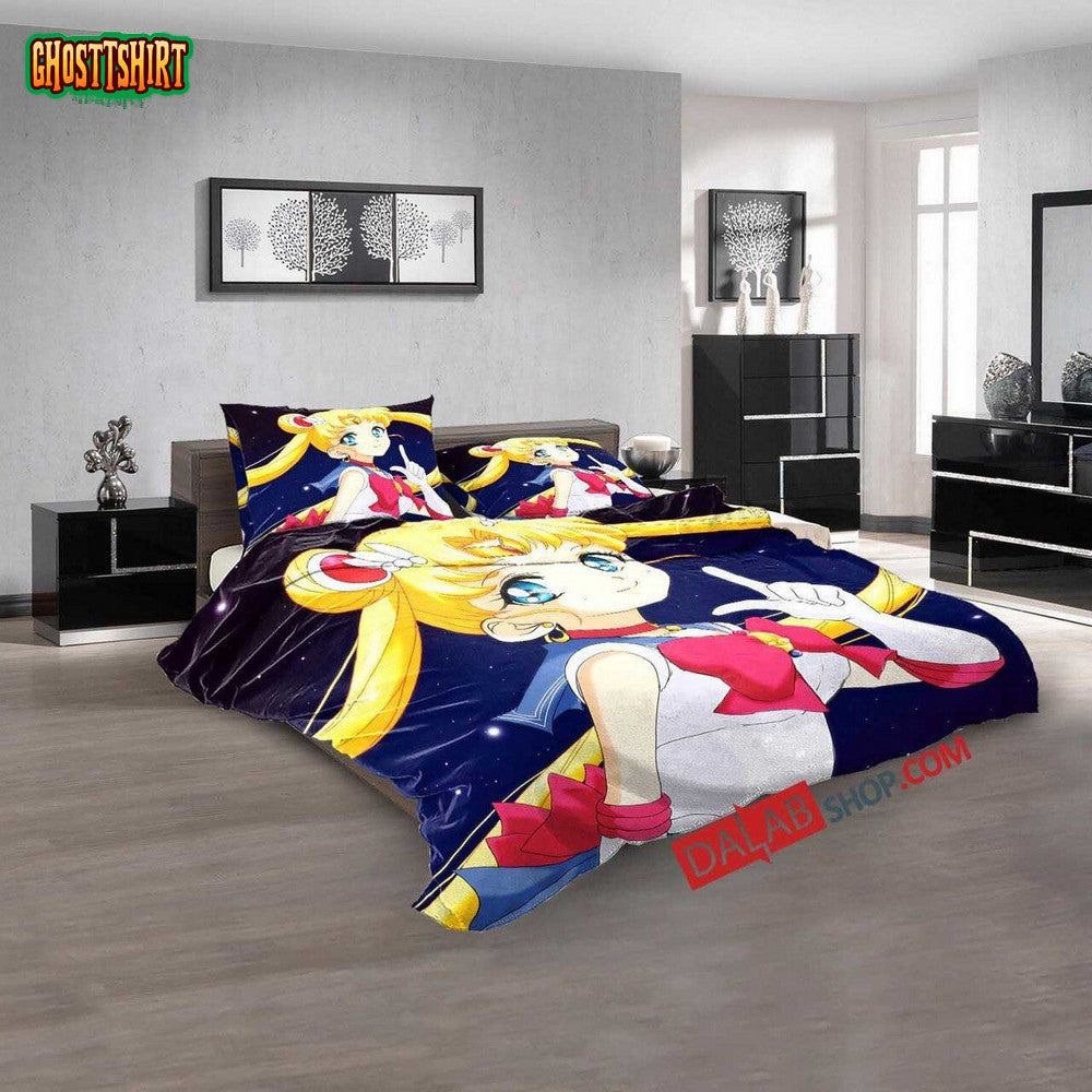 Anime Sailor Moon V 3D Duvet Cover Bedroom Sets Bedding Set