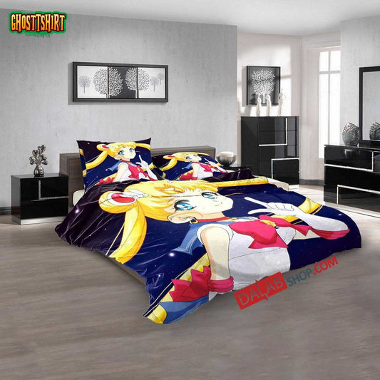 Anime Sailor Moon V 3D Duvet Cover Bedroom Sets Bedding Set