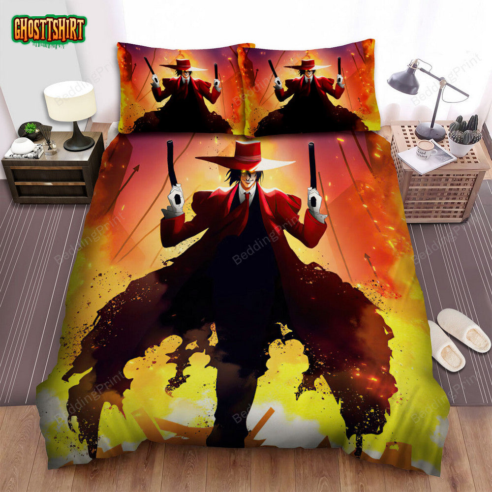 Anime Society Alucard Bed Sheets Duvet Cover Bedding Set