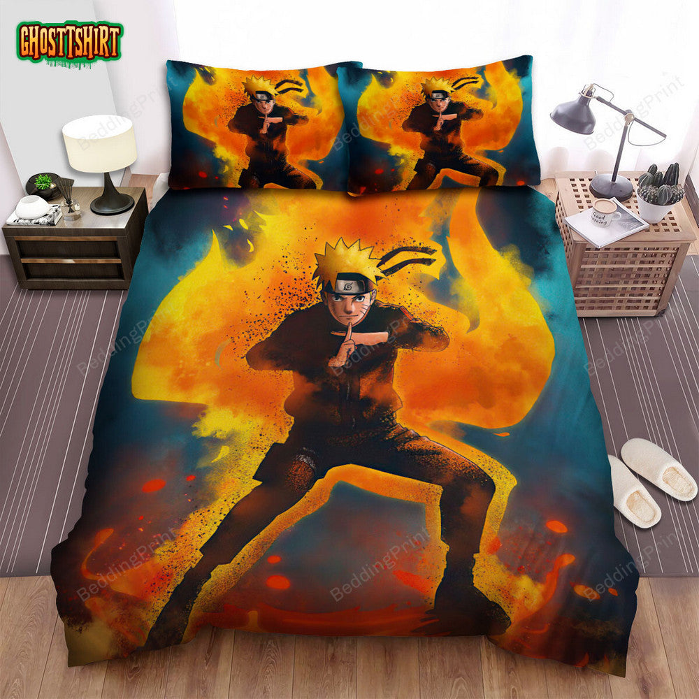 Anime Society Dattebayo Bed Sheets Duvet Cover Bedding Set