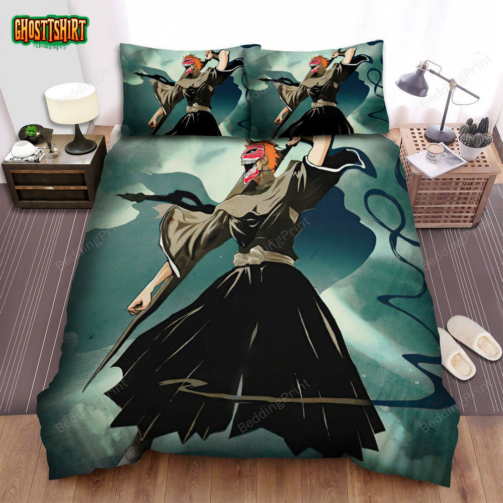 Anime Society Spirit Warrior Bed Sheets Duvet Cover Bedding Set