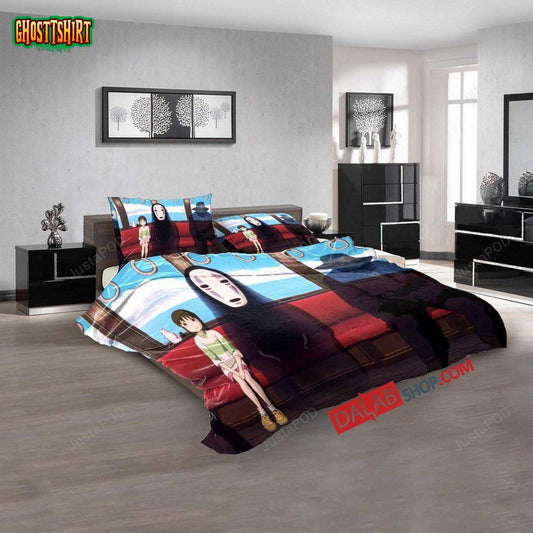 Anime Spirited Away N 3D Duvet Cover Bedroom Sets Bedding Set