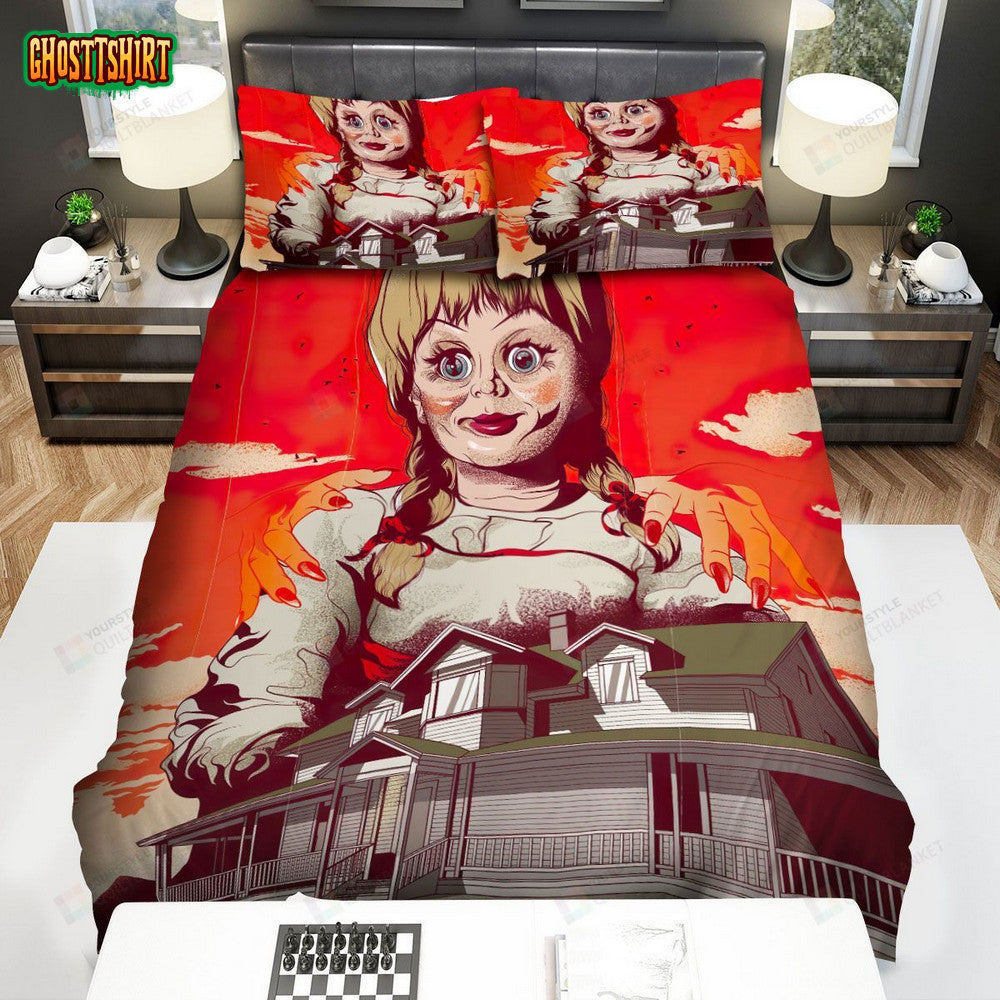 Annabelle Creation Movie Painting Photo Bed Sheets Spread Comforter Duvet Cover Bedding Set