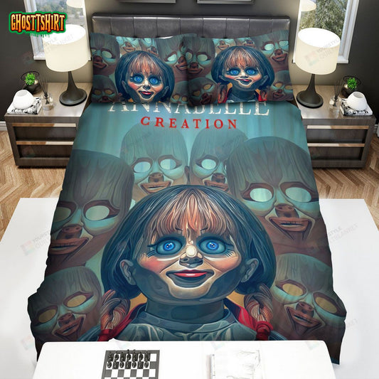 Annabelle Creation Movie Poster Iii Photo Bed Sheets Spread Comforter Duvet Cover Bedding Set