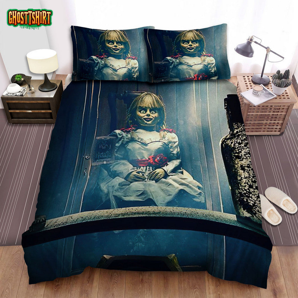 Annabelle (I) (2014) Glass Movie Poster Bed Sheets Spread Comforter Duvet Cover Bedding Set