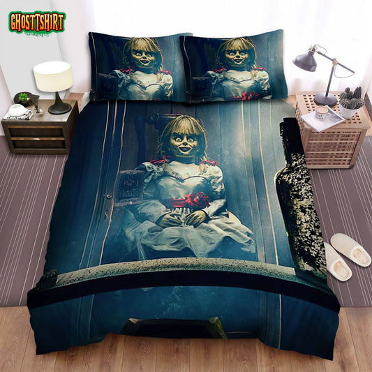 Annabelle (I) (2014) Glass Movie Poster Bed Sheets Spread Comforter Duvet Cover Bedding Set