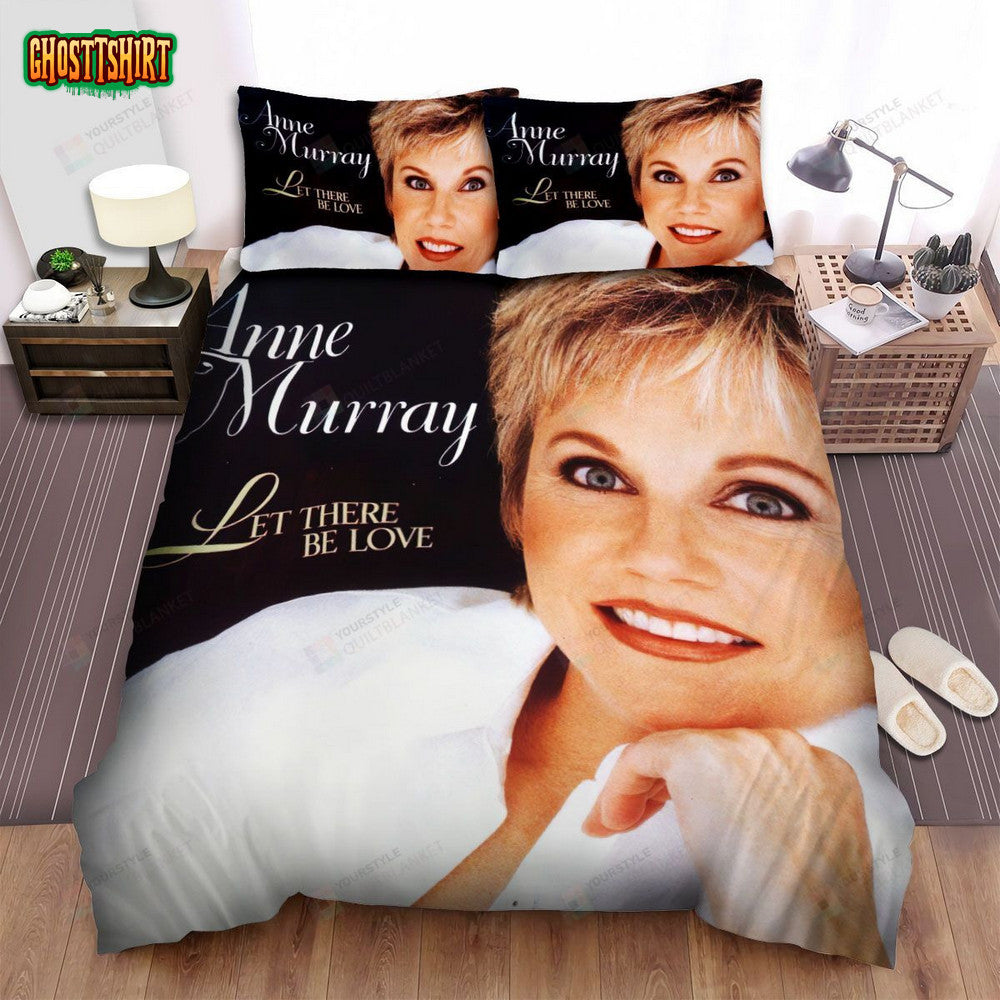 Anne Murray Let There Be Love Album Cover Bed Sheets Spread Comforter Duvet Cover Bedding Set