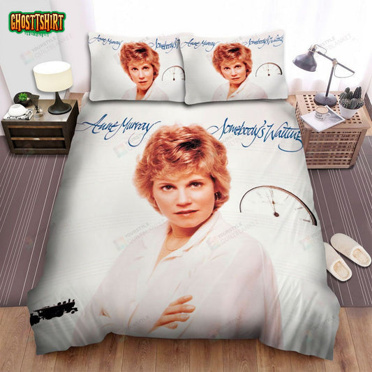 Anne Murray Somebody's Waiting Album Cover Bed Sheets Spread Comforter Duvet Cover Bedding Set