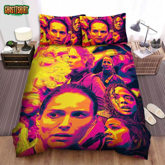 Annihilation (I) Movie Scare Face Photo Bed Sheets Spread Comforter Duvet Cover Bedding Set