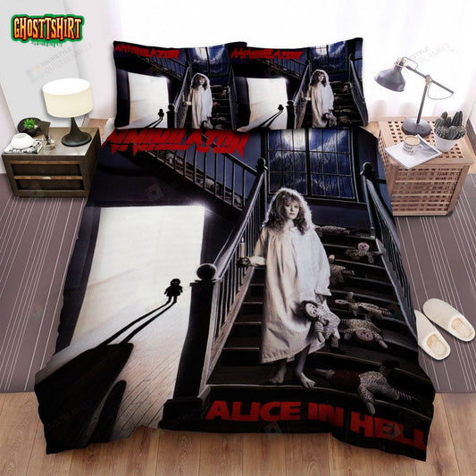 Annihilator Band Album Alice In Hell Bed Sheets Spread Comforter Duvet Cover Bedding Set