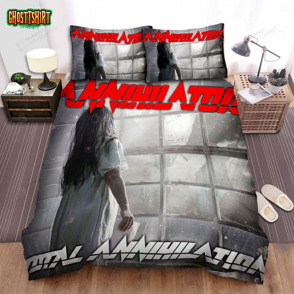 Annihilator Band Album Total Annihilation Bed Sheets Spread Comforter Duvet Cover Bedding Set