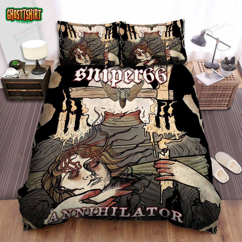Annihilator Band Sniper 66 Bed Sheets Spread Comforter Duvet Cover Bedding Set