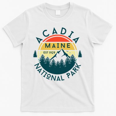 Acadia National Park Maine Mountains Nature Hiking Retro T-Shirt