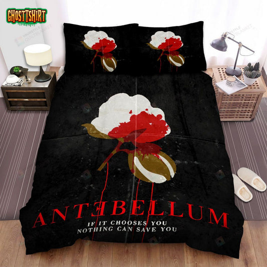 Antebellum Poster Flower Branch Bed Sheets Spread Comforter Duvet Cover Bedding Set