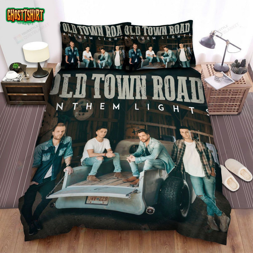Anthem Lights Album Cover Old Town Road Bed Sheets Spread Comforter Duvet Cover Bedding Set