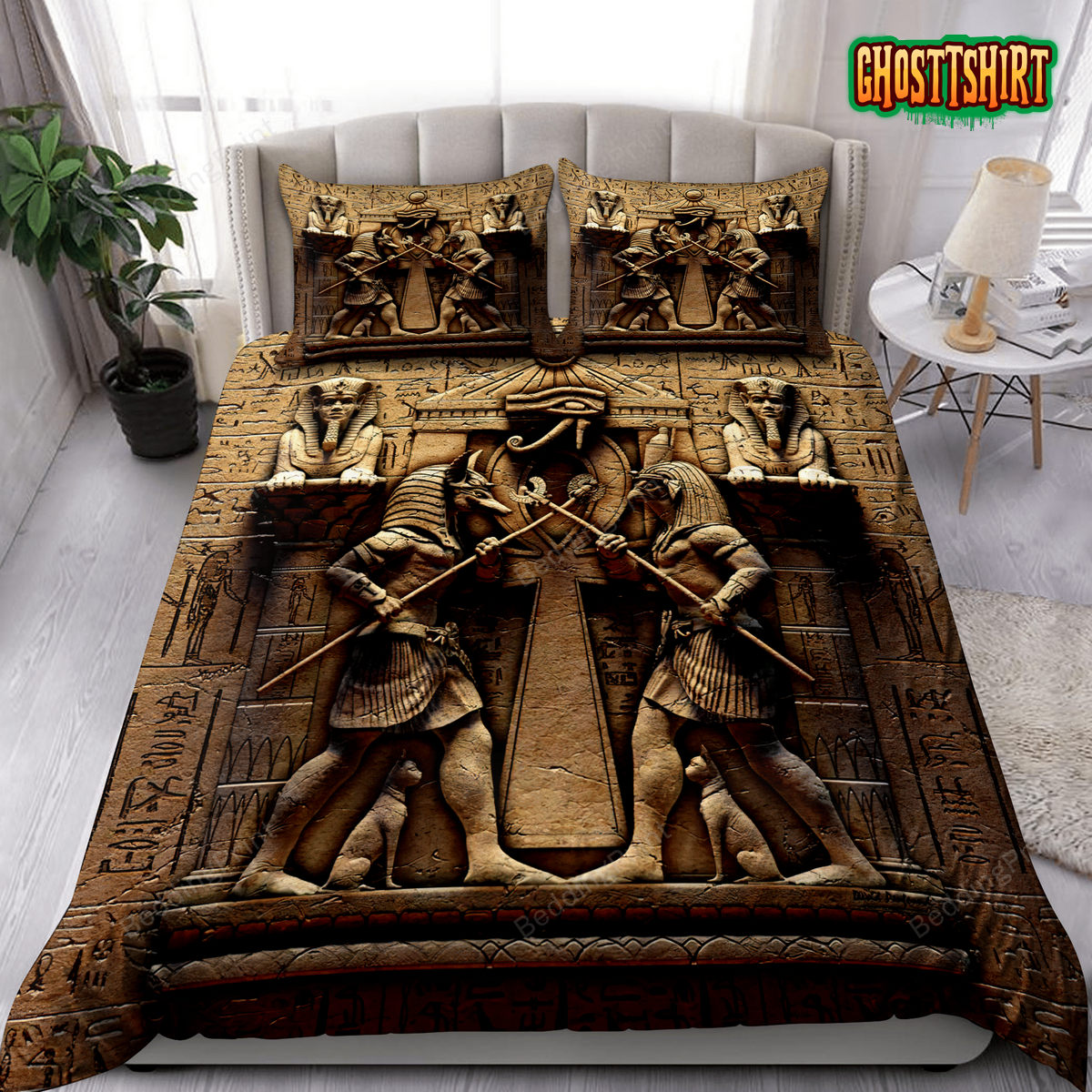 Anubis Ancient Egyptian Bedding Set