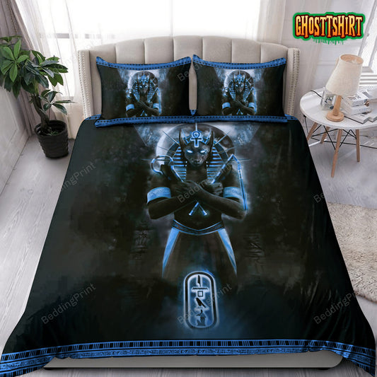 Anubis Ancient Egyptian Mythology Culture Bed Sheets Duvet Cover Bedding Set