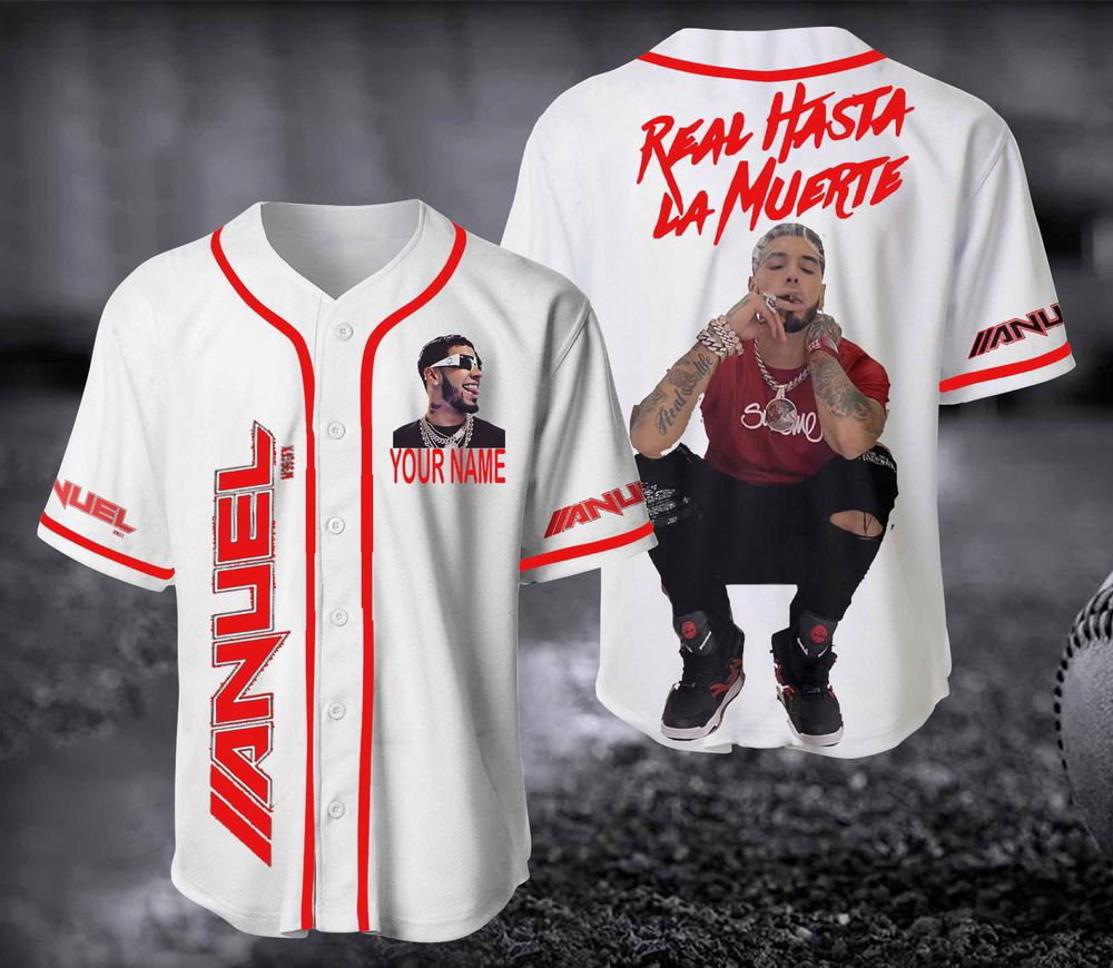 Anuel AA Baseball Jersey, Custom Name Anuel AA Jersay, Rapper Jersey Shirt - lylyprint.com